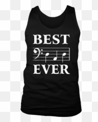 Best Dad Ever Bass Clef Musician Father - Active Tank Emoji