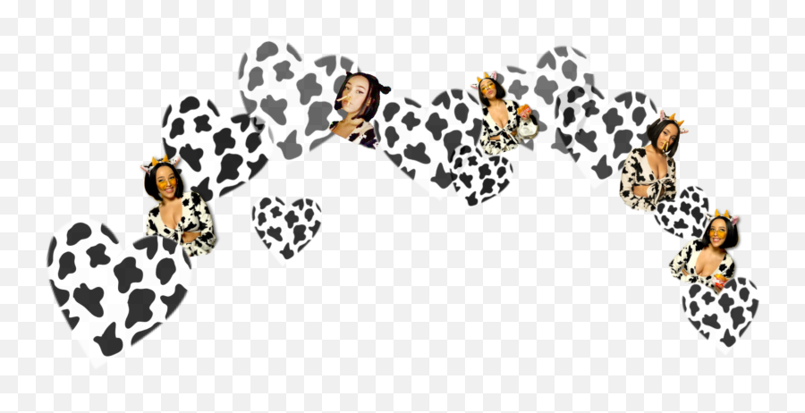 White Black Emoji Cow Cows Sticker - Clip Art,Cow Emoji Text
