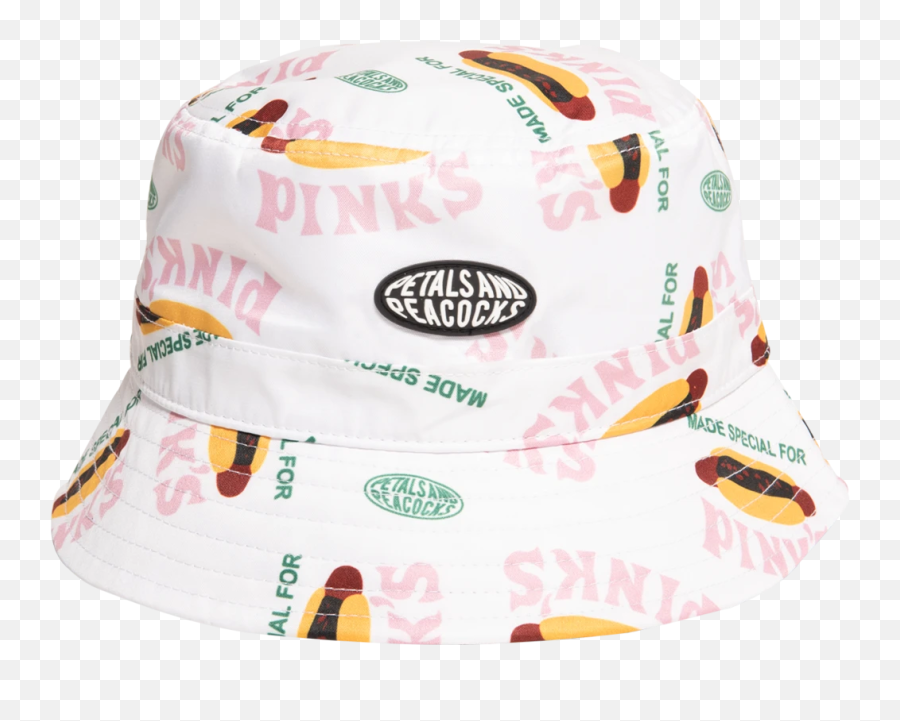 Pinks Made Special Bucket Hat In White - Baseball Cap Emoji,White Emoji Bucket Hat