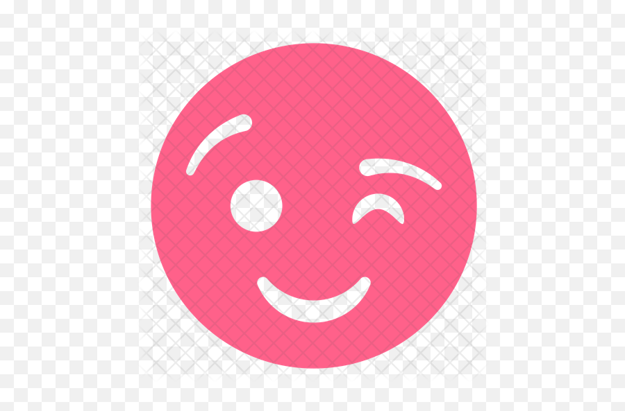 Winking Smiley Emoji Icon - Birds Park,Stoned Emoji