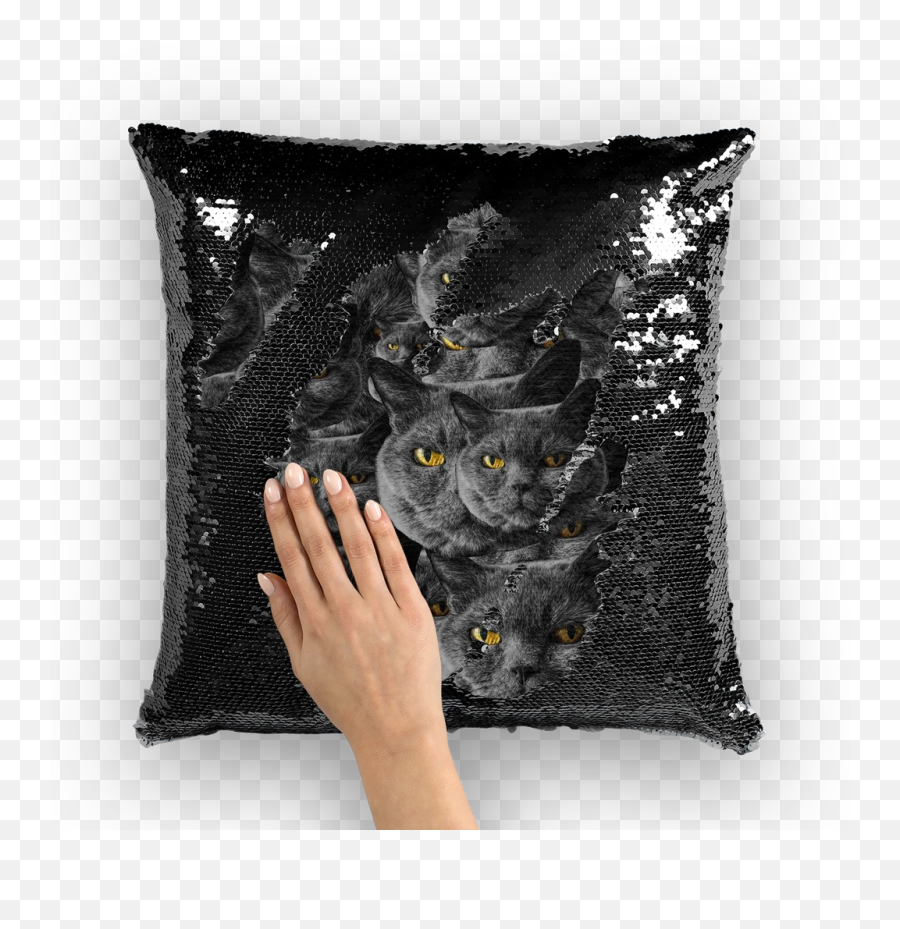 Your Face Custom Sequin Cushion Cover - Cushion Emoji,Emoji Face Pillow