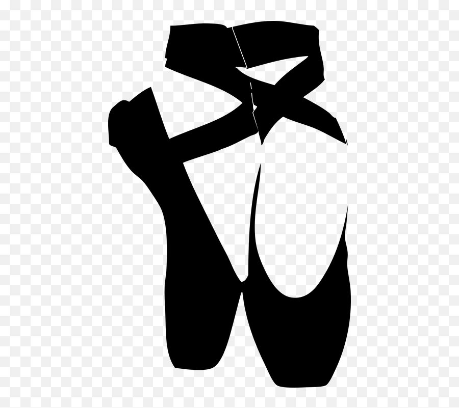 Ballet Shoes Black - Pointe Shoe Clipart Emoji,Pi Symbol Emoji - free ...