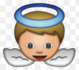 White Baby Angel Emoji - Emoji Angel,Emoji Dictionary