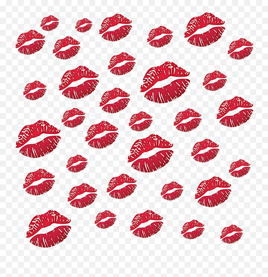 Background Red Kiss Emojibackground - Transparent Background Kiss Lips Emoji,Lipstick Kiss Emoji