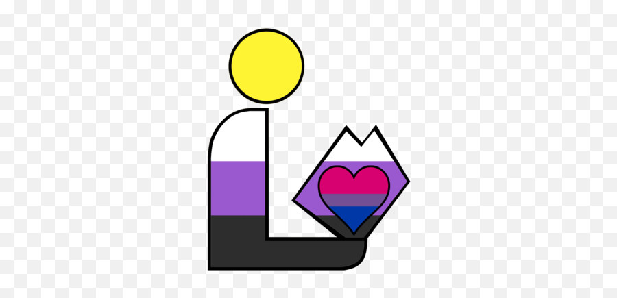 Bisexual Pride Library Logo - Genderqueer Emoji,Non Binary Emoji