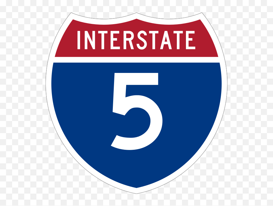 I - Interstate 5 Sign Emoji,Emoji 2 Los Angeles
