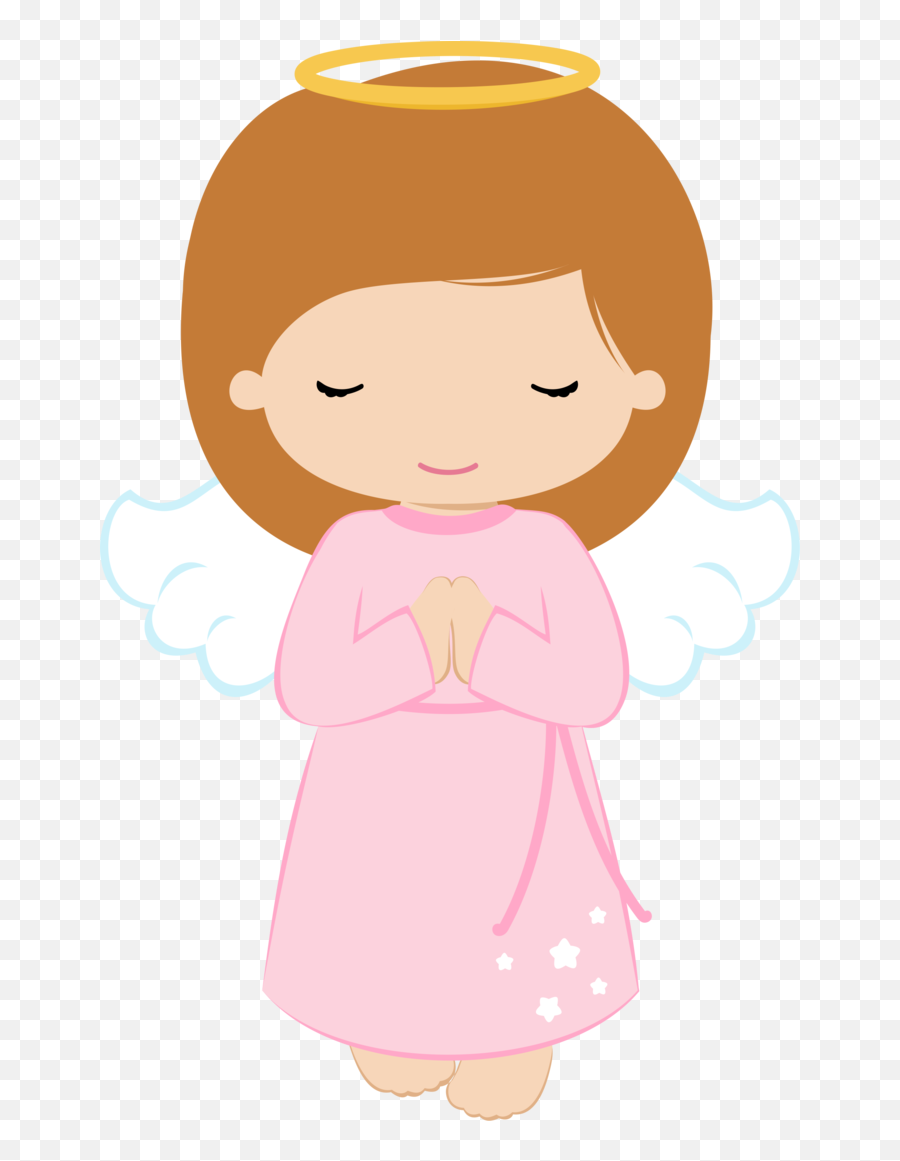 Clipart Pig Angel Transparent - Baptism Angel Clipart Emoji,Lady And Pig Emoji