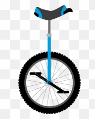 Unicycle Clipart Black And White - Clipart Unicycle Emoji,Unicycle Emoji