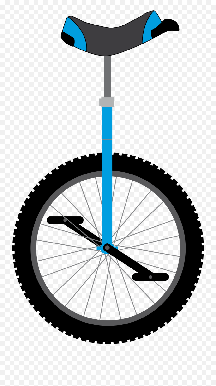 Unicycle Clipart Black And White - Clipart Unicycle Emoji,Unicycle Emoji