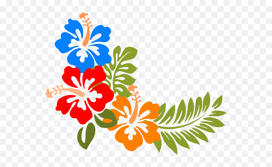 Hawaiian Vector Art Clipart - Cartoon Hawaiian Flowers Emoji,Emoji For Hawaii