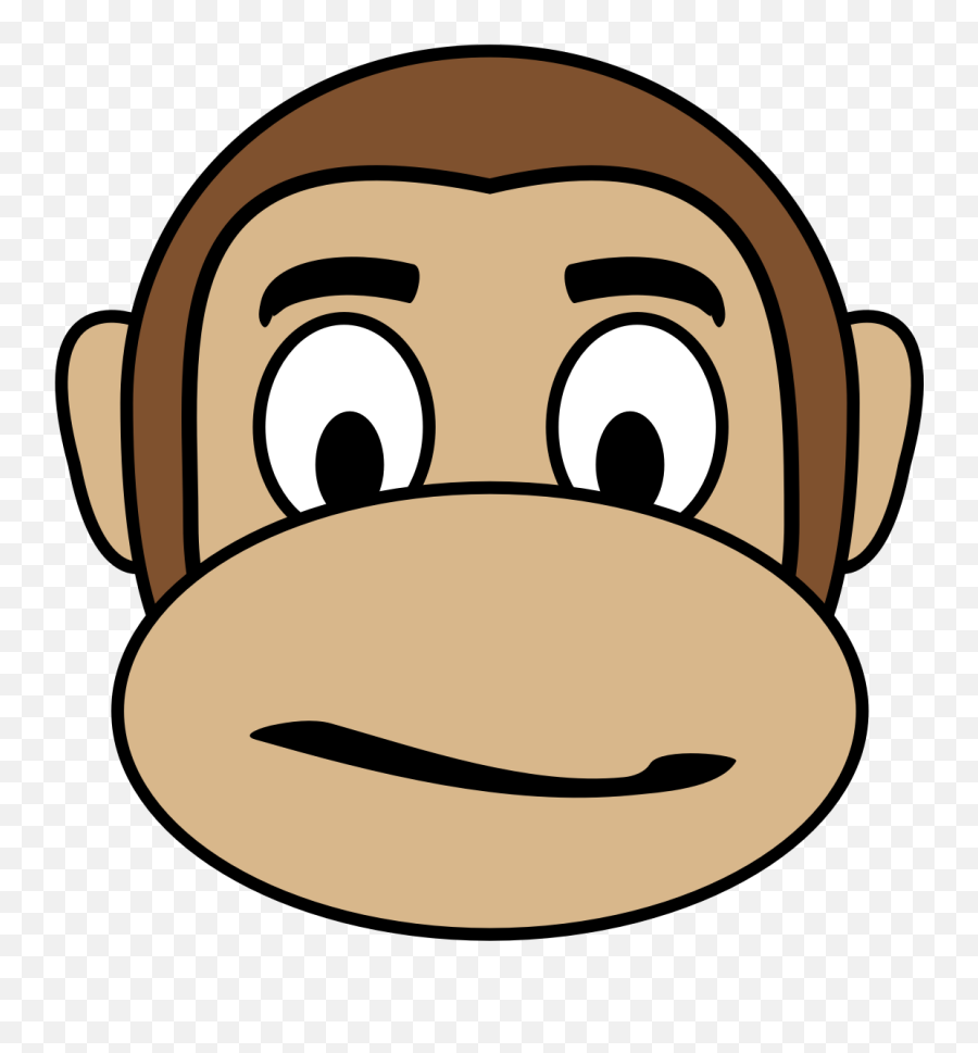 Confused Emoji Clipart - Monkey Clipart Face Png,Emoji Confused