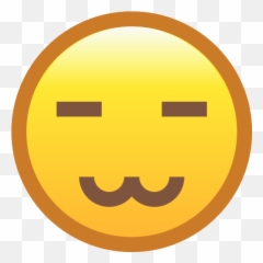 Satisfied - Smiley Emoji,Satisfied Emoji