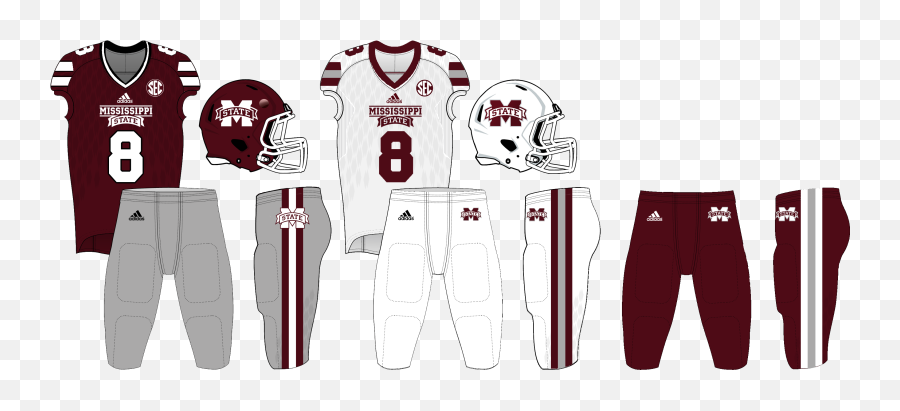 Mississippi State Football Uniforms 11 - Sports Jersey Emoji,Emoji Shirt And Pants