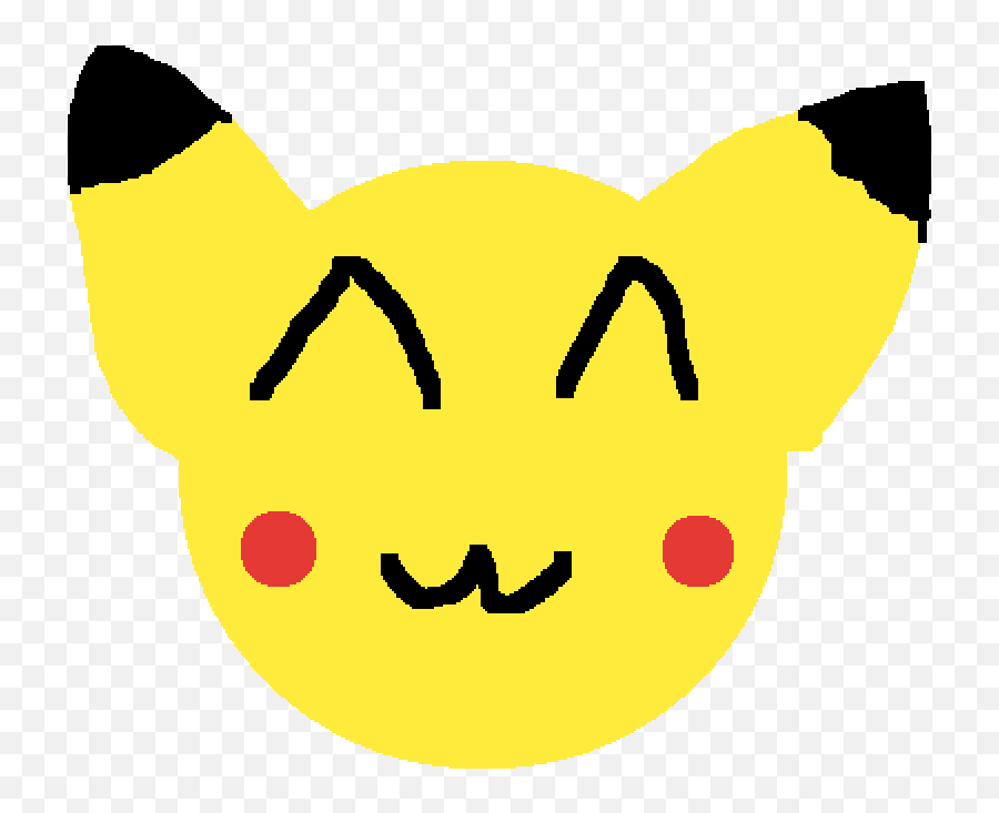 Pixilart - Cartoon Emoji,Pikachu Emoticon