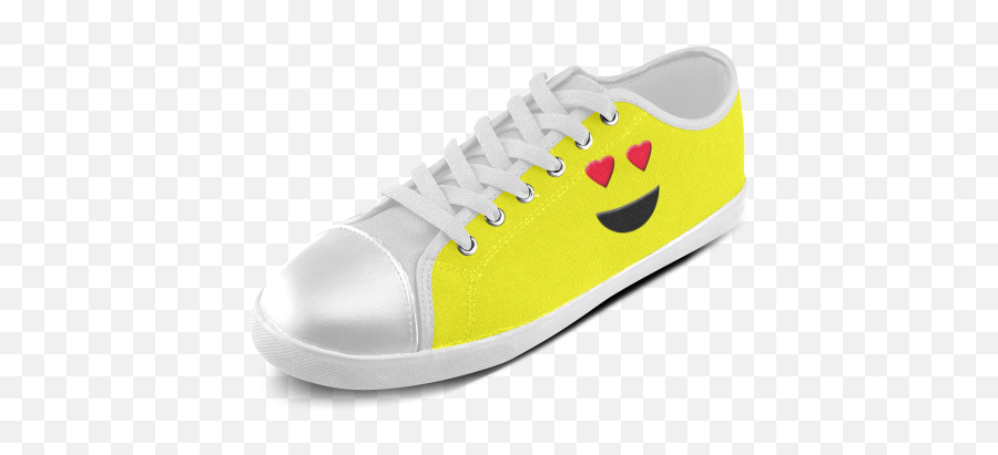 Emoticon Heart Smiley Womens Canvas - Tennis Shoe Emoji,Shoes Emoticon