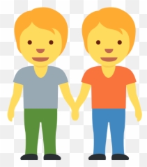 People Holding Hands Emoji - Dibujos De Dos Personas