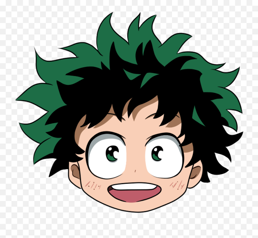 Artworkhereu0027s A Little Kid Deku Portrait I Made - My Hero Deku Face My Hero Academia Emoji,Kid Emoji