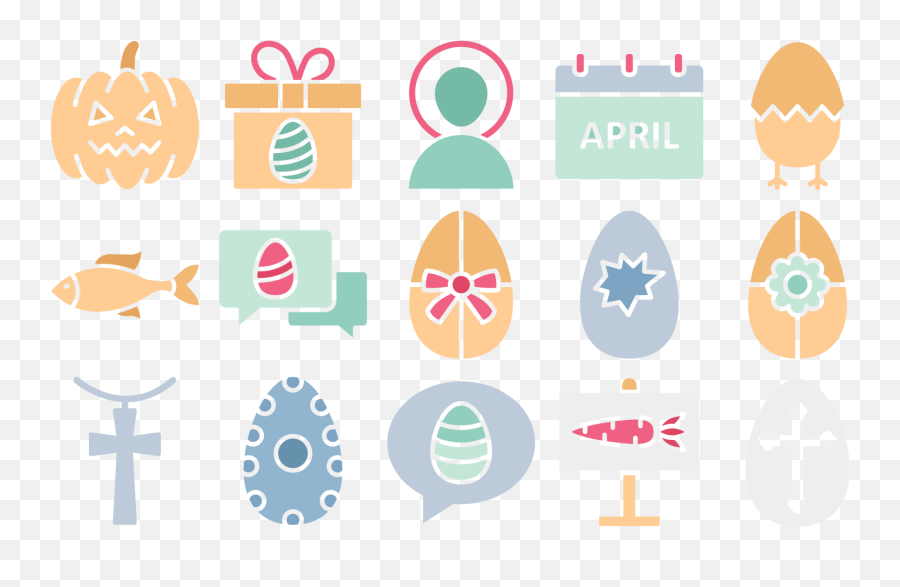 Free Easter Celebration Circle Flat Icons Pack 34 - Vertical Emoji,Happy Easter Emoji