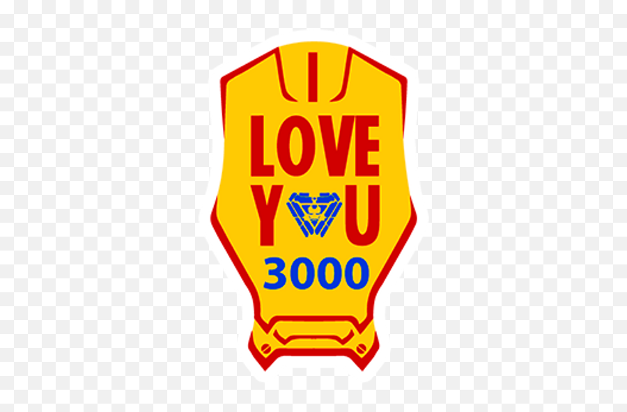 Iron Man I Love You 3000 Sticker - Sticker Mania Language Emoji,Iron Man Emoji