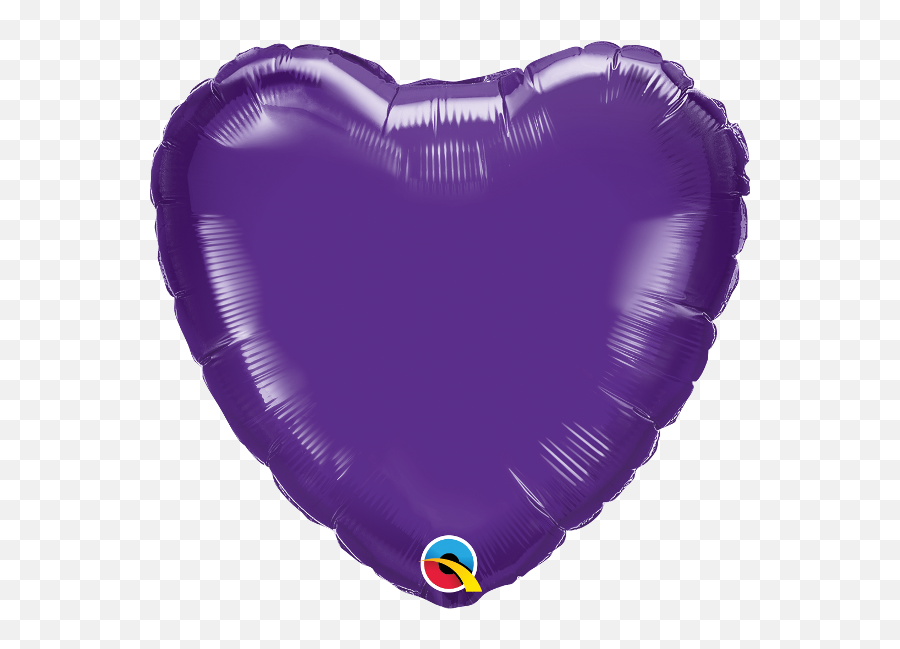 Download Dark Purple Heart Shaped 18u0027u0027 Foil Decorator - Red Heart Foil Balloon Emoji,Purple Heart Emoji Png
