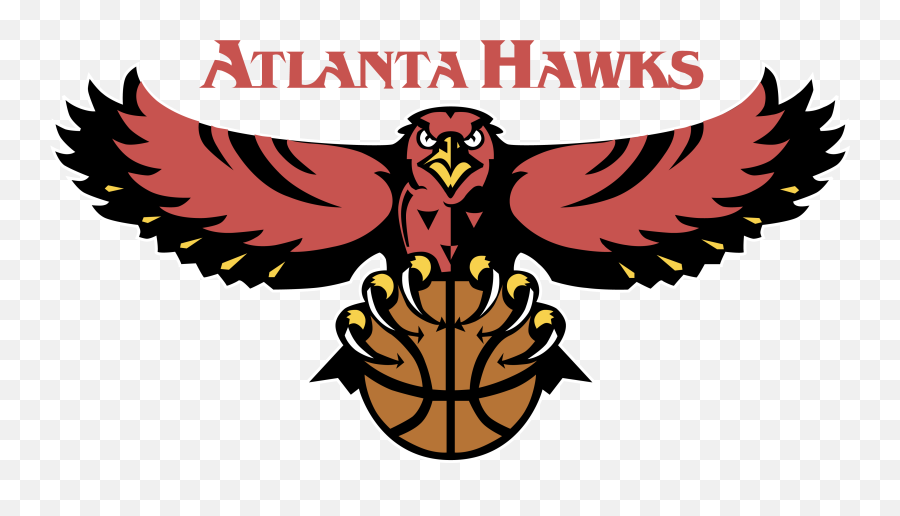 Hawk Clipart Atlanta Hawks Hawk - Old Atlanta Hawks Logo Emoji,Hawks Emoji
