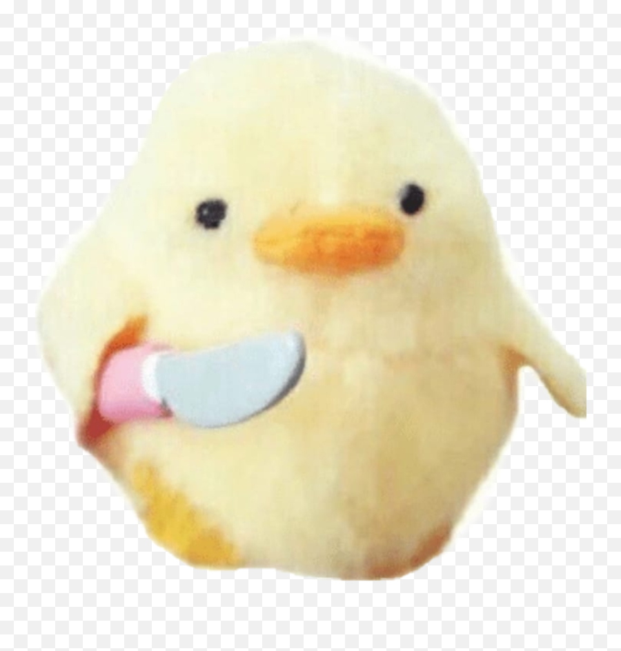 Duck Knife Knifeduck Sticker - Chicken With Knife Emoji,Emoji Duck