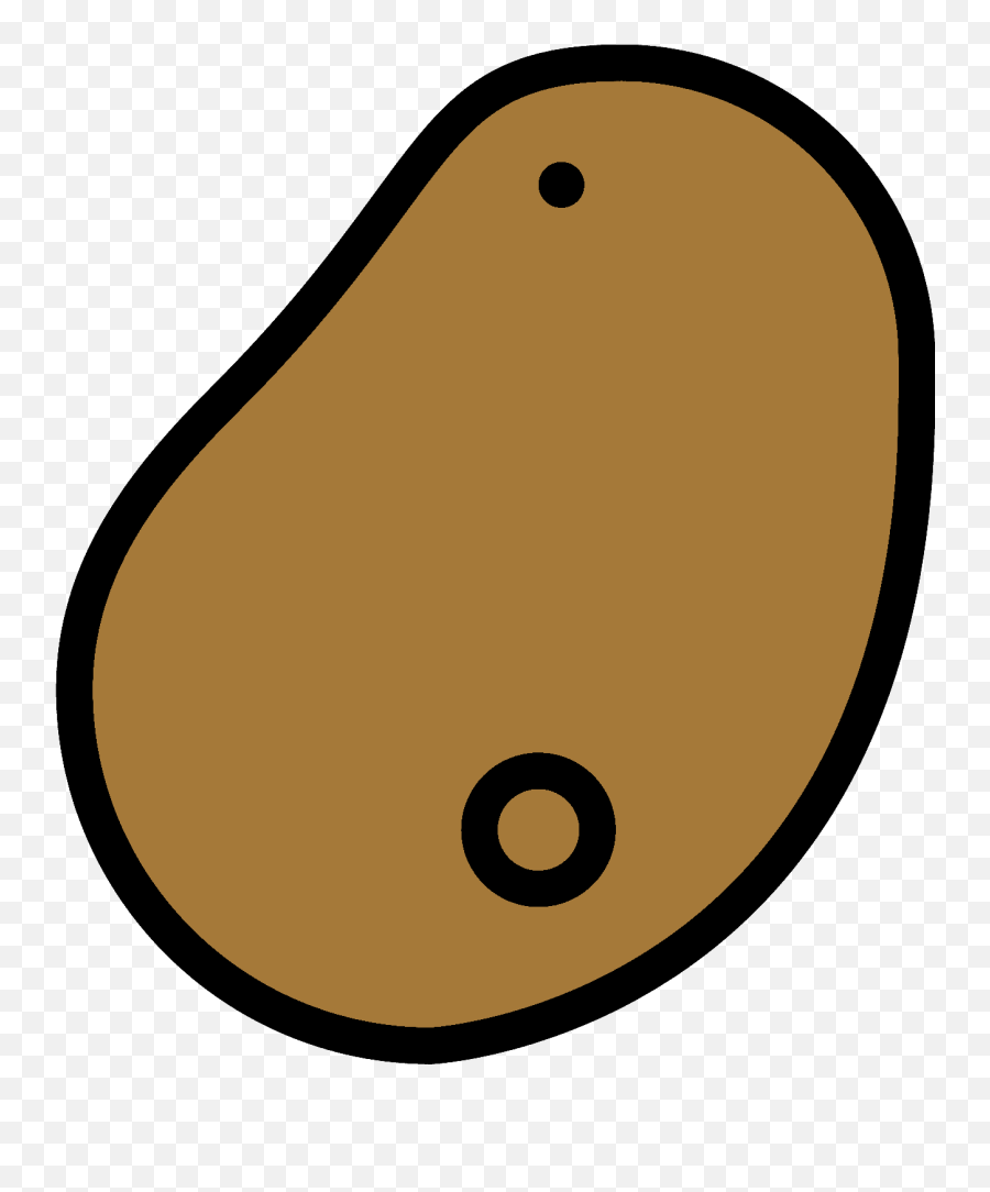 Potato Emoji Clipart - Dot,Snack Emoji