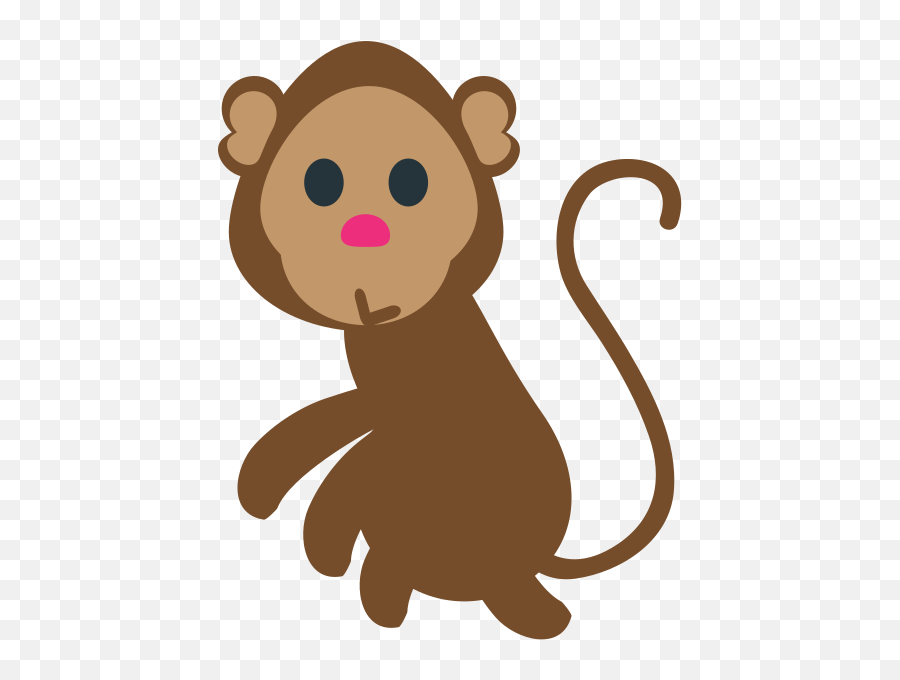 Emojione1 1f412 - Emoji Quiz Monkey,Brown Emoji