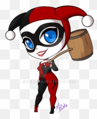 Queen Clipart Quin Queen Quin - Harley Quinn Drawing Chibi Emoji,Harley Quinn Emoji