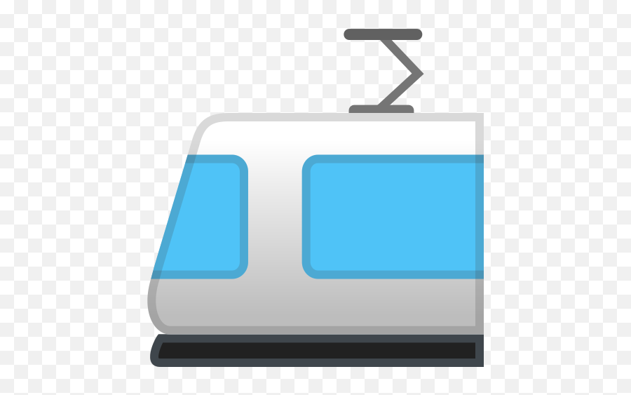Light Rail Emoji - Bahn Emoji,Desk Emoji