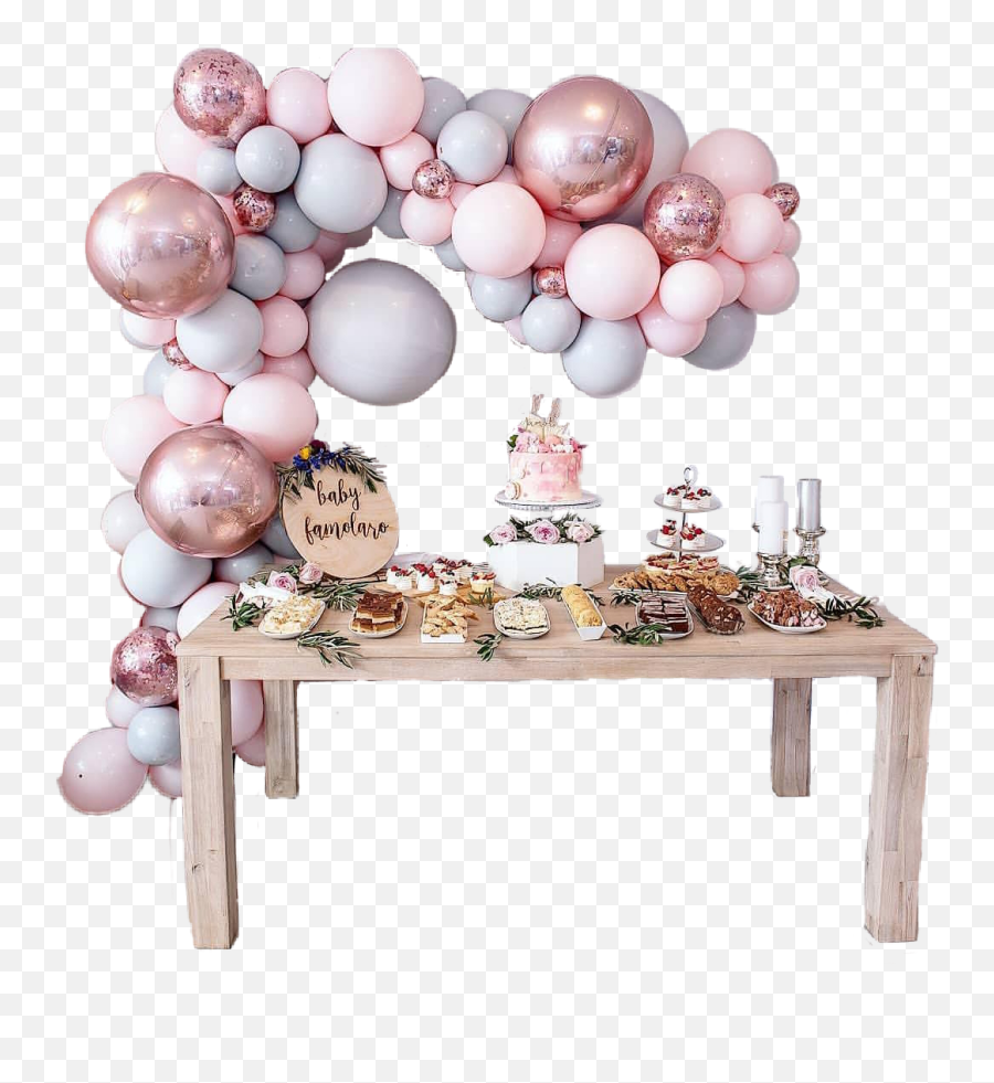 Candytable Candy Bollons Peachparty - Rose Gold Party Emoji,Emoji Candy Table
