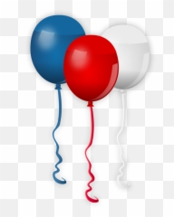 Free 4th Of July Clipart - Red White Blue Balloons Transparent Background Emoji,Fourth Of July Emojis