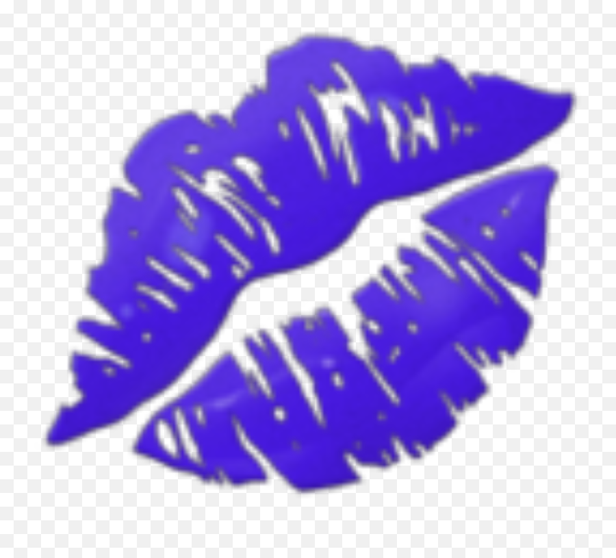Freetoedit Darkpurple Lipstick Emoji - Kiss Mark Emoji Iphone,Lipstick Kiss Emoji