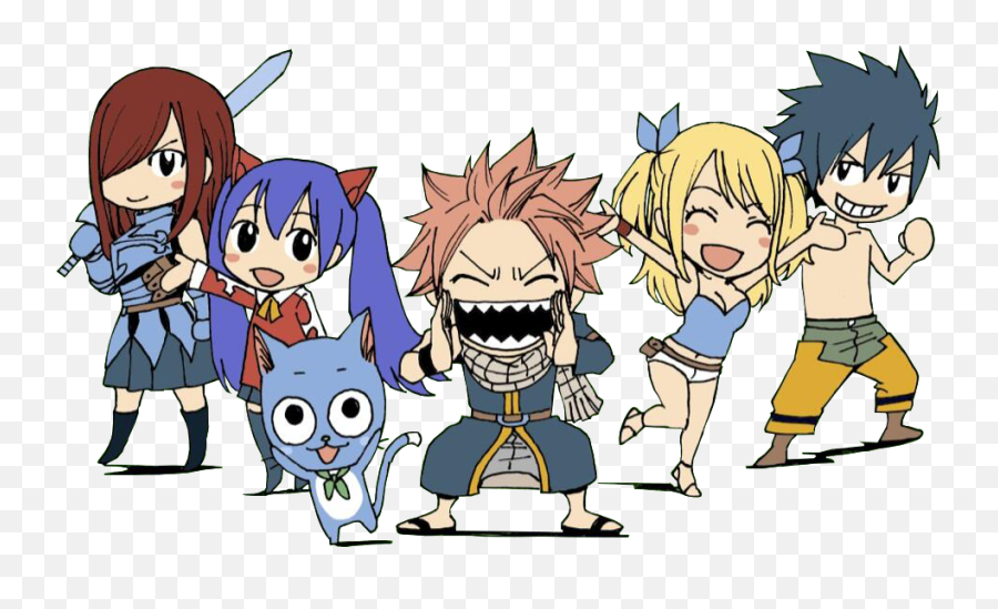 Hd Fairy Tail Chibis 2 Render By - Fairy Tail And Hunter X Hunter Emoji,Fairy Tail Emoji