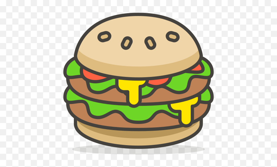 Burger Emoji Png Picture - Cartoon Transparent Burger Icon,Guess The Emoji Food And Drink