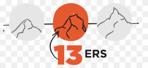 Hike Steep Hill Transparent Png Clipart Free Download - 14er Logo Emoji,Hiking Emoji