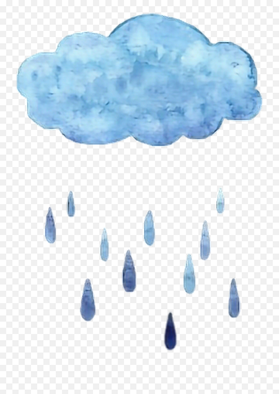Rain Raincloud Cloud Storm Paint Blue - Cloud Tumblr Png Emoji,Raincloud Emoji