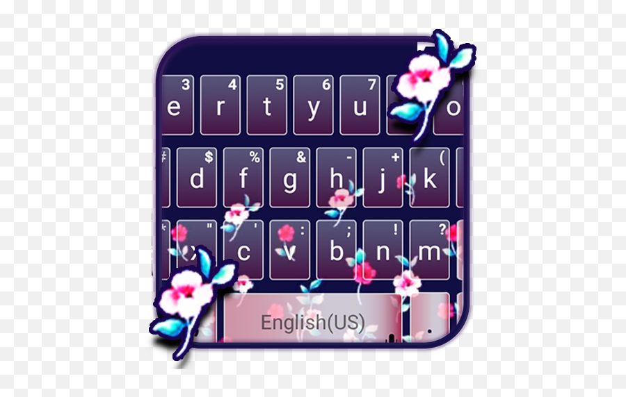 Download Flower Pattern Keyboard Theme - Number Emoji,Flower Emoji Copy And Paste
