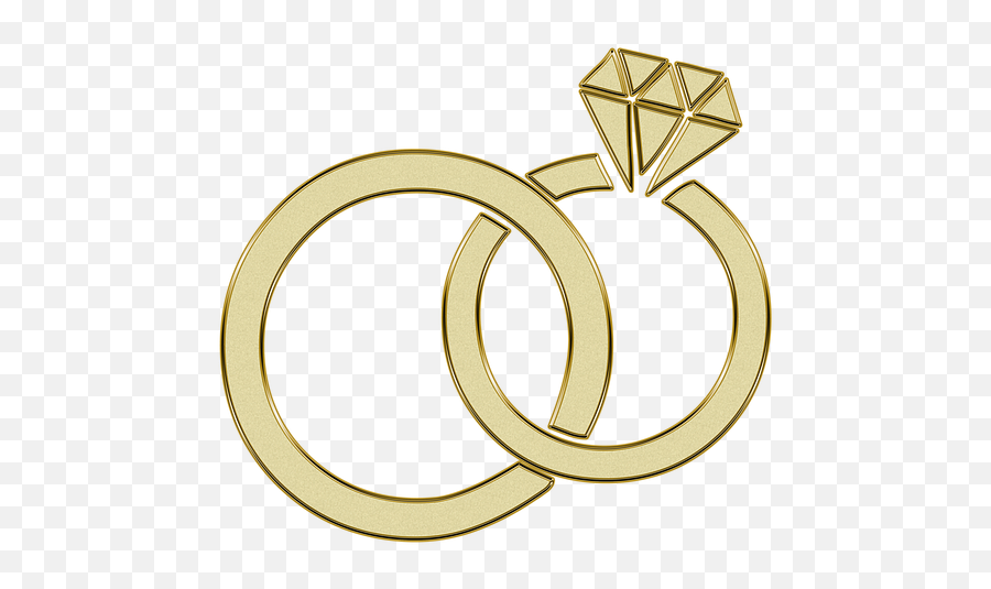 Golden Ring Engagement - Gold Wedding Rings Clipart Emoji,Wedding Ring Emoji