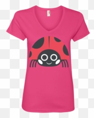 Lady Bird Emoji Ladiesu0027 V - Neck Tshirt U2013 That Merch Store,Bird Emoji
