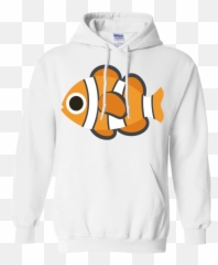 Nemo Fish Emoji Hoodie - Ice In My Veins White Hoodie,Grandpa Emoji