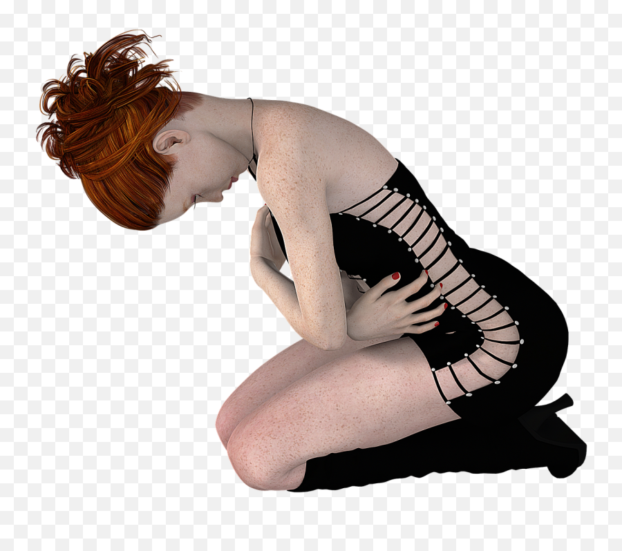 Girl Woman Kneeling Emotional Emotion - Slave Women Bdsm Dress Emoji,Kneeling Emoji