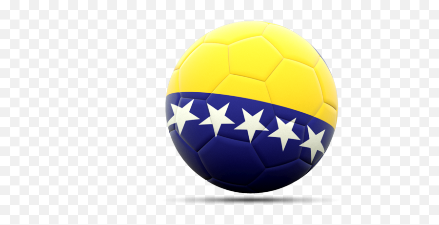 Qopo - Bosnia Flag On Ball Emoji,Bosnian Flag Emoji