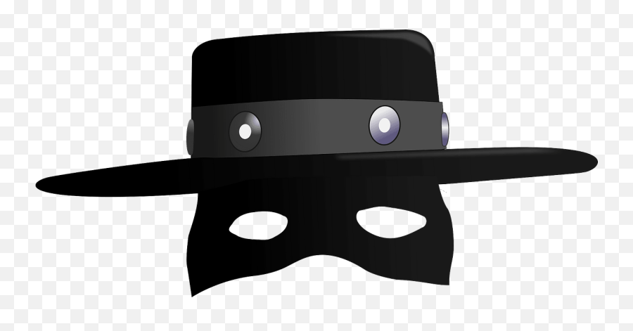 Zorro Hat Clipart Free Download Creazilla - Mask Of Zorro Png Emoji,Emoji Font 3 For Lg