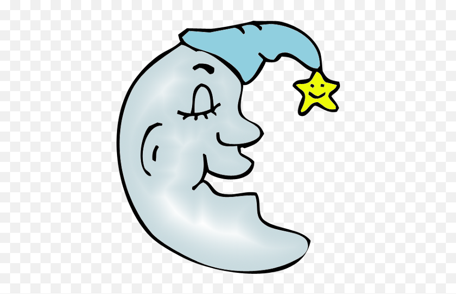 Moon Clipart Free Images 2 - Crescent Moon Drawing Kids Emoji,Fish Moon Emoji