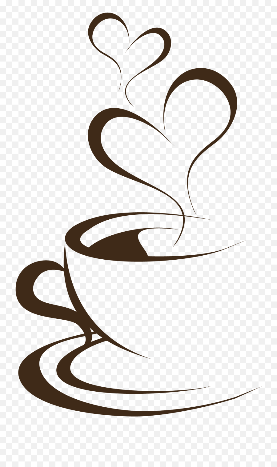 Download Brown Coffee Cup Painted Tea Hand Cafe Clipart Png - Transparent Background Coffee Clipart Emoji,Tea Emoticon