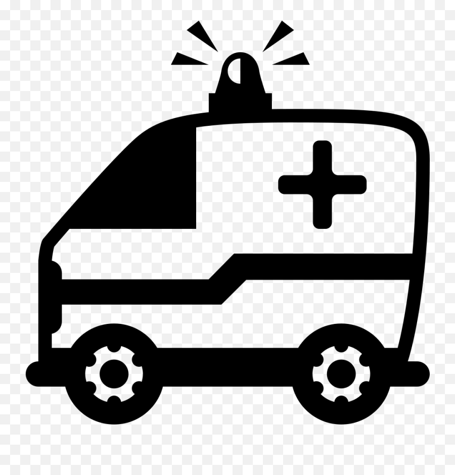 Emojione Bw 1f691 - Ambulancia Emojis Png,Wheel Emoji