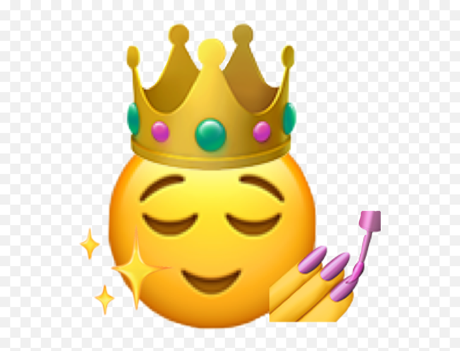 Emoji Queen Sticker - Emoji Crown,Emoji King Crown