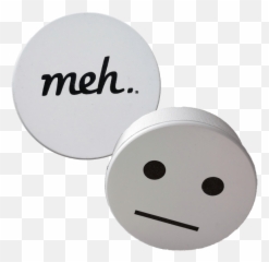 Squishy Foam Meh Face - Happy Emoji