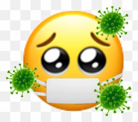 Coronavirus Covid19 Virus Flu Sticker - Emoji Con Los Dedos Juntos